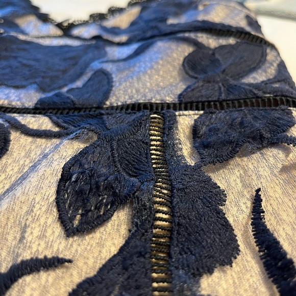 Navy blue floral lace dress - Picture 5 of 5